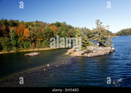 Unterkunft Ferienhaus, Wochenende Hone auf der Insel des Lake Huron, Georgian Bay, Bruce Halbinsel Parry Sound, Ontario, Kanada, Stockfoto