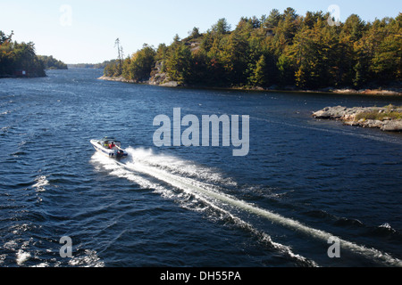 Unterkunft Ferienhaus, Wochenende Hone auf der Insel des Lake Huron, Georgian Bay, Bruce Halbinsel Parry Sound, Ontario, Kanada, Stockfoto