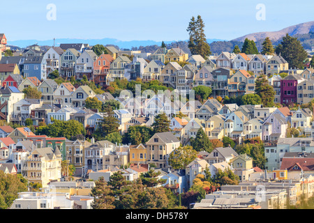 Viertel von typischen San Francisco, California Stockfoto