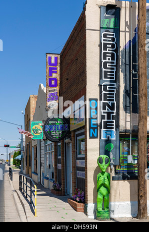 Die Roswell-UFO-Space-Center in der Stadt von Roswell, New Mexico, USA Stockfoto