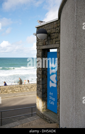 Tate Gallery St. Ives Cornwall äußere des Gebäudes Stockfoto