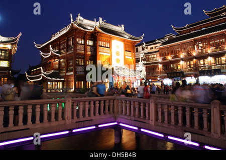 Historische Gebäude, Yu-Yuan-Garten, Shanghai, China, Asien Stockfoto