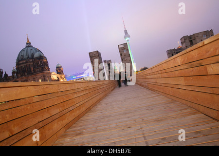 Ruinen des Palastes der Republik, Berlin Stockfoto