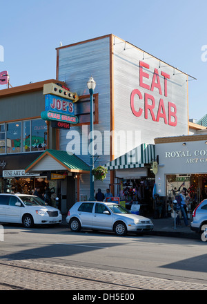 Joe's Crab Shack Fishermans Wharf - San Francisco, Kalifornien, USA Stockfoto