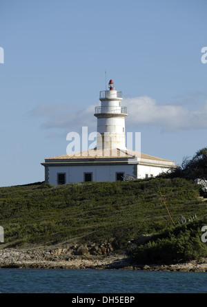 Leuchtturm von Alcanada auf Mallorca Stockfoto