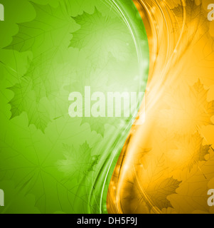 Zwei-farbige Herbst Hintergrund. Vector Illustration Eps 10 Stockfoto