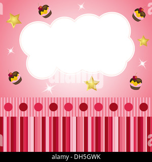 Rosa Schrott Hintergrund mit der cloud Stockfoto