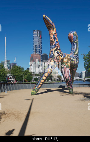 Deborah Halperns Skulptur "Engel" in Melbourne Stockfoto