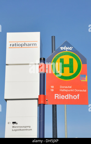 Pharmakonzern Ratiopharm Ulm, Baden-Württemberg Stockfoto