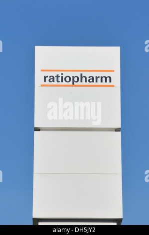 Pharmakonzern Ratiopharm Ulm, Baden-Württemberg Stockfoto