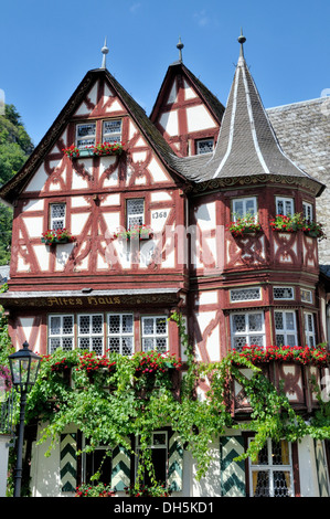 Altes Haus, altes Haus von 1368, eines der größten mittelalterlichen Fachwerkhäusern auf dem Rhein, UNESCO-Weltkulturerbe Stockfoto