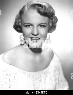 US-amerikanische Sängerin PEGGY LEE (1920-2002) im Jahr 1950 Stockfoto