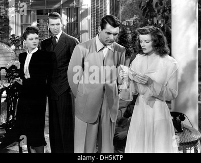 DIE PHILADELPHIA Geschichte 1940 Warner Bros Film mit u: Ruth Hussey, James Stewart, Cary Grant und Katherine Hepburn Stockfoto