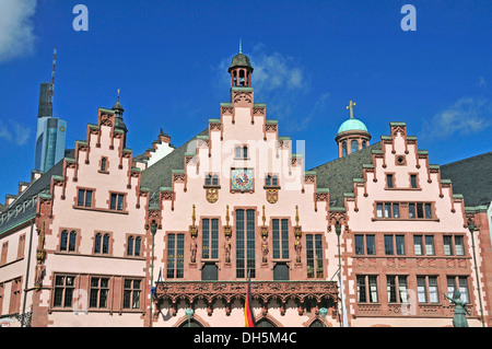 Roemer, Gebäude, Rathaus, Roemerberg-Platz, Frankfurt Am Main, Hessen, PublicGround Stockfoto