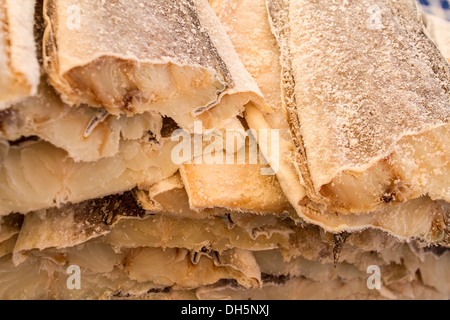 Ein Haufen von gesalzenem Trockenfisch Stockfoto