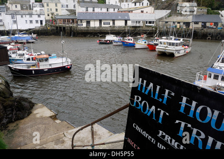 Polperro Fischerdorf an der Südküste Cornwalls, Cornwall, England, UK Stockfoto