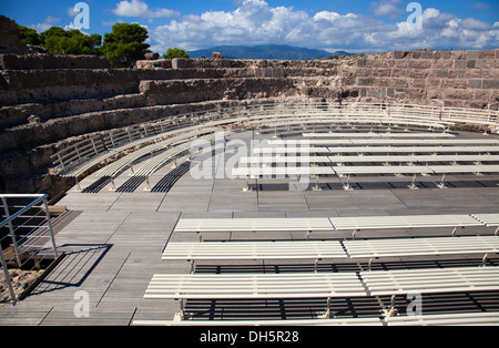 Nora Ruinen Theater im Süden Sardiniens Stockfoto