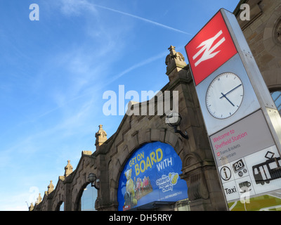 Sheffield-Bahnhof, ehemals Pond Street und später Sheffield Midland Stockfoto