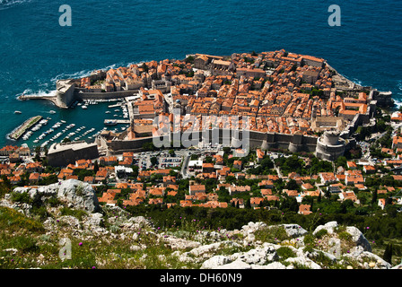 Luftaufnahme von Dubrovnik, Kroatien Stockfoto