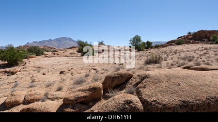 Bereich der Felsen in der Nähe der gemalte Felsen Tafraoute in der Anti-Atlas-Gebirge, Marokko, Nordafrika Stockfoto