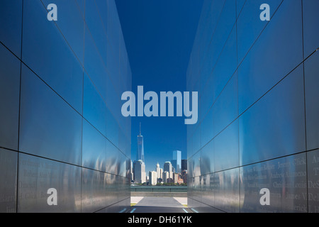 Leeren himmel September 11 Memorial (© 2011 JAMROZ & SCHWARTZ) LIBERTY STATE PARK NEW JERSEY USA Stockfoto