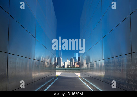 Leeren himmel September 11 Memorial (© 2011 JAMROZ & SCHWARTZ) LIBERTY STATE PARK NEW JERSEY USA Stockfoto