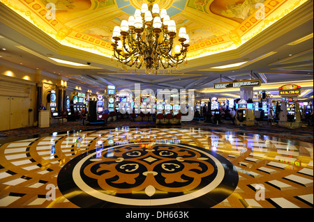 Casino, 5-Sterne-Luxushotel The Venetian Casino, Las Vegas, Nevada, Vereinigte Staaten von Amerika Stockfoto