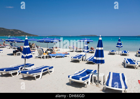 Palombaggia Strand, Süd-Ost-Küste, Mittelmeer, Korsika, Frankreich, Europa Stockfoto