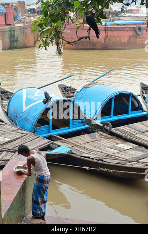 Hooghly River, Kolkata, Indien Stockfoto