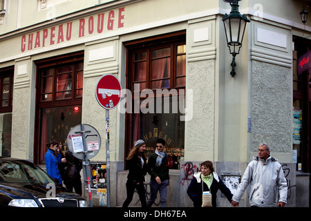 Restaurant Chapeau Rouge, Old Town, Prag Tschechische Republik Stockfoto