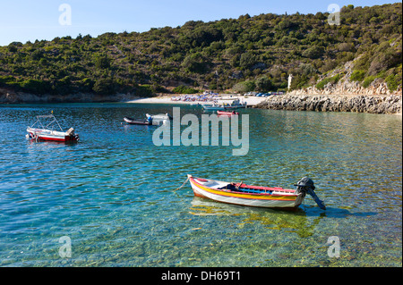 Jerusalem-Strand in der Nähe von Fiscardo, Kefalonia, Griechenland Stockfoto