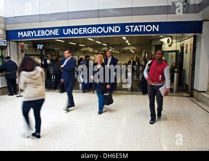 U-Bahnstation Marylebone, London, England, Vereinigtes Königreich Stockfoto