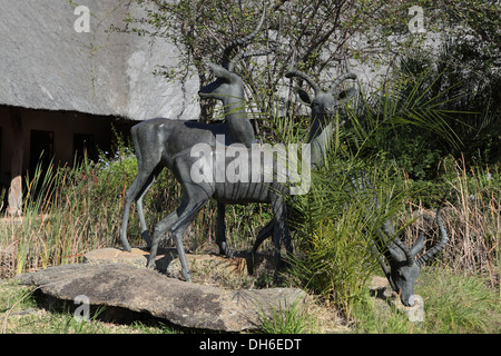 Skukuza Rest Camp im Krüger Nationalpark, Südafrika Stockfoto