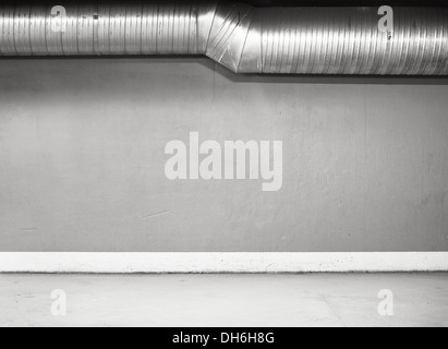 Leere Lager Wand, kann als industriellen Hintergrund verwendet werden Stockfoto