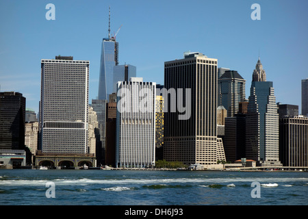 Fähre am Hudson River in New York City Stockfoto