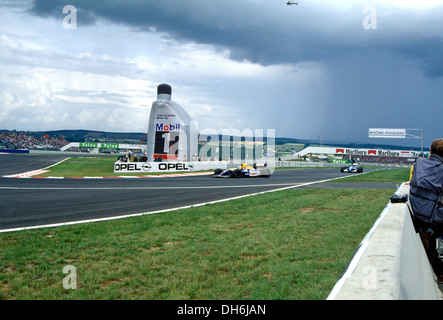 Nigel Mansell im Williams in der Formel 1 großer Preis von Frankreich in Magny Cours, Frankreich 1992. Stockfoto