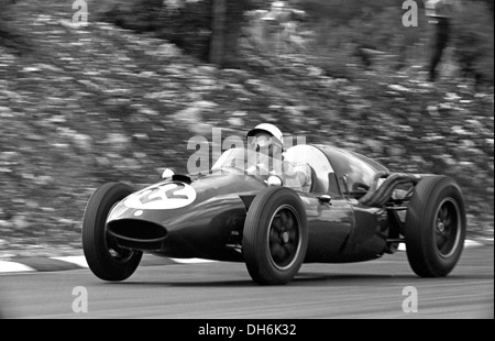 Giulio Cabianca fahren ein Cooper Ferrari Brands Hatch, England 1960. Stockfoto