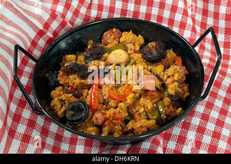 Migas Kessel, Region von Andalusien, Spanien, Europa Stockfoto