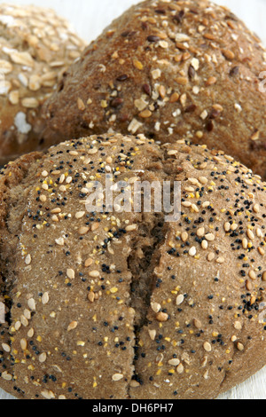 Mehrkorn Vollkorn Brote Stockfoto