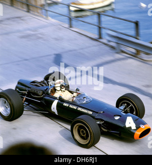 Jackie Stewart fahren ein BRM P261 bei den Grand Prix von Monaco, 1967. Stockfoto
