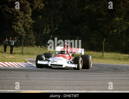 Laudas Formel-1-Debüt für das BRM-Team in einem P160 beim argentinischen GP, Autodrom, Argentinien 28. Januar 1973. Stockfoto