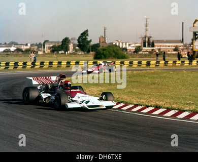 Laudas Formel-1-Debüt für das BRM-Team in einem P160 beim argentinischen GP, Autodrom, Argentinien 28. Januar 1973. Stockfoto