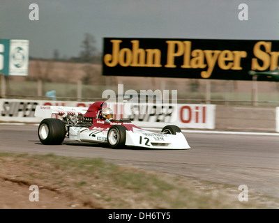 Clay Regazzoni in einem BRM P160 britischen GP in Silverstone, England 1973. Stockfoto