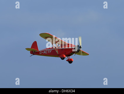 Comper Swift Vintage 1930er Jahre Eindecker-Flugzeug von der Shuttleworth Collection. Flugtag Oktober 2003, Biggleswade UK Stockfoto