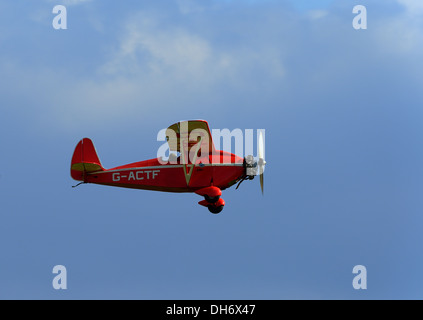 Comper Swift Vintage 1930er Jahre Eindecker-Flugzeug von der Shuttleworth Collection. Flugtag Oktober 2003, Biggleswade UK Stockfoto