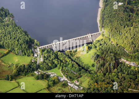 Lake Vyrnwy / Llyn Efyrnwy Stockfoto