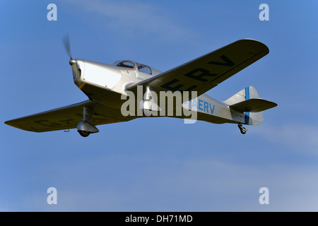 Meilen M11 Whitney Straight Eindecker-Flugzeug aus der Shuttleworth Collection. Oktober fliegen Tag 2003, Biggleswade, UK Stockfoto