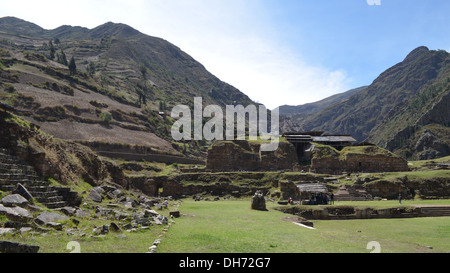 Chavin de Huantar Tempelkomplex, Provinz Ancash, Peru Stockfoto