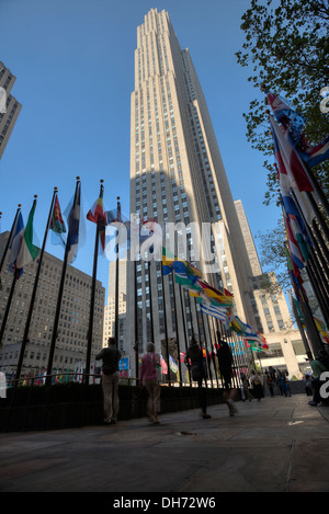 GE Building, Rockefeller Center, New York City Stockfoto