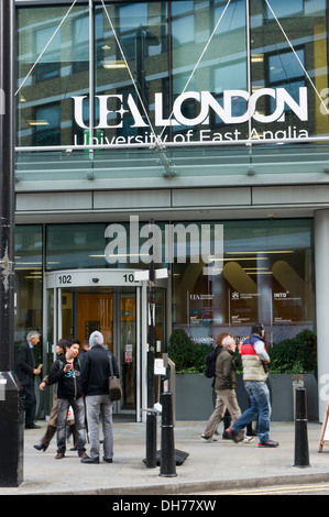 Außerhalb von UEA London, der London studieren Centre der University of East Anglia. Stockfoto